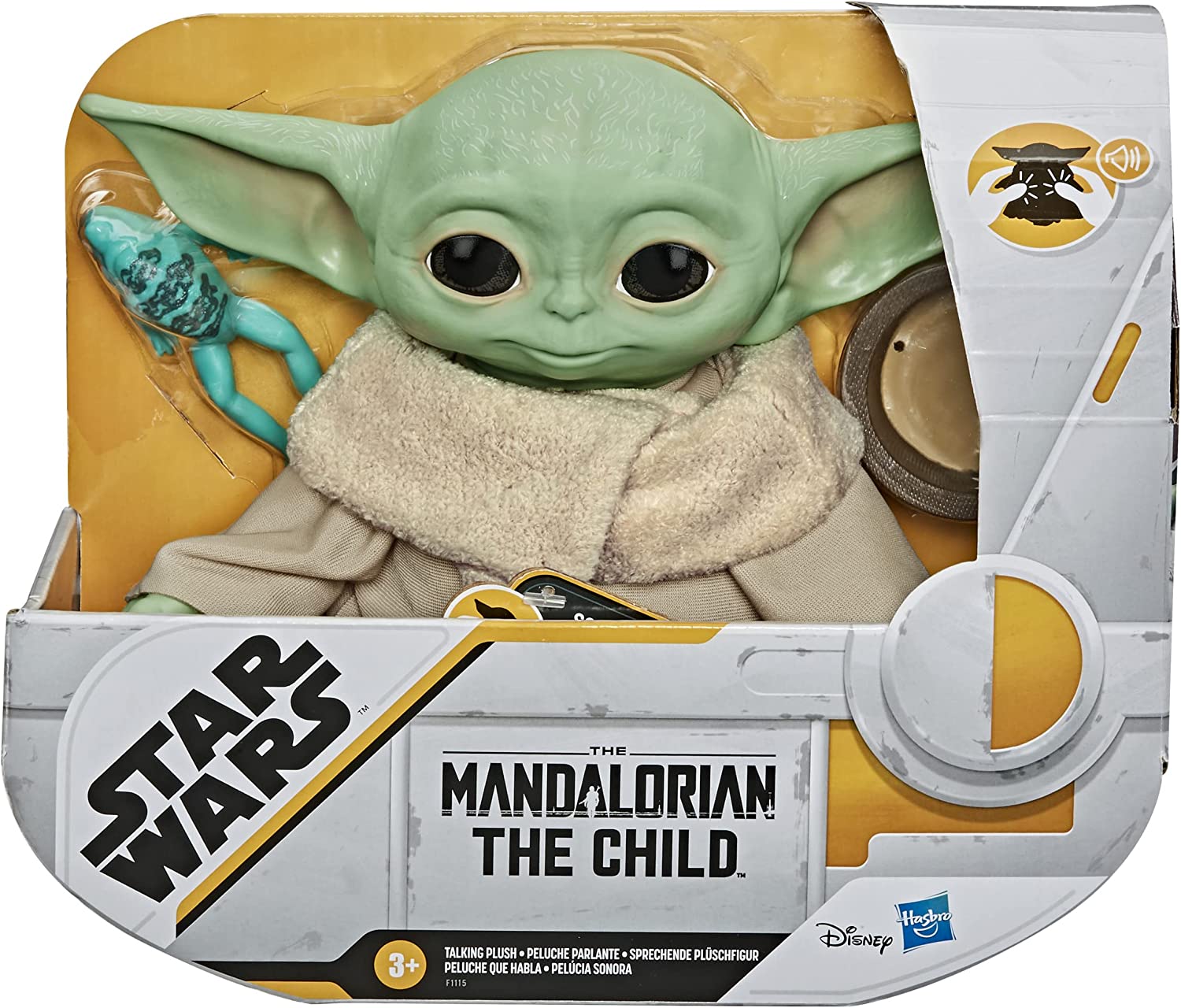 Baby Yoda Star Wars The Child Hasbro Mandalorian Con Sonidos y Rana